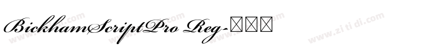 BickhamScriptPro Reg字体转换